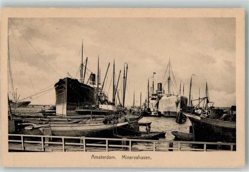 Amsterdam Minervahaven Frachter Binnenschiff