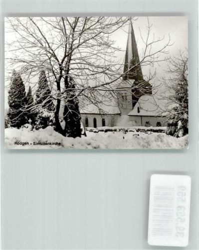 Rödgen Simultankirche Winter Schnee Stückzahlkarte