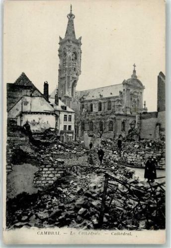Cambrai Kirche zerstört