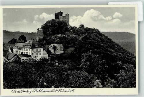 Oberreifenberg Burgruine Oberreifenberg Kurhotel Haus Reifenberg Werbekarte