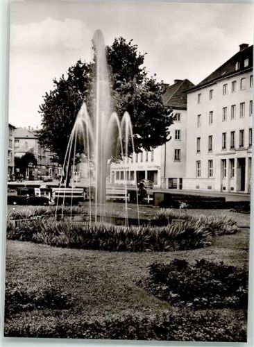 Gießen Ludwigsplatz mit Wasserfontäne