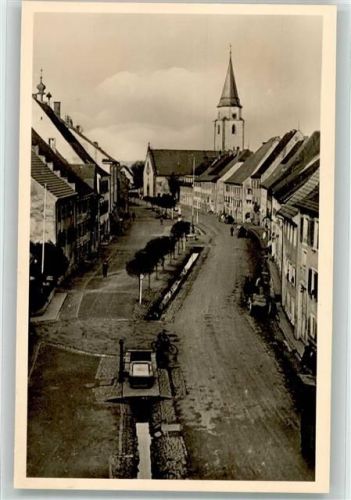 Hüfingen Hauptstraße mit Kirche St. Verena und Gallus
