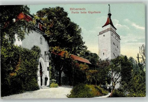 Biberach 1910 beim Gigelturm