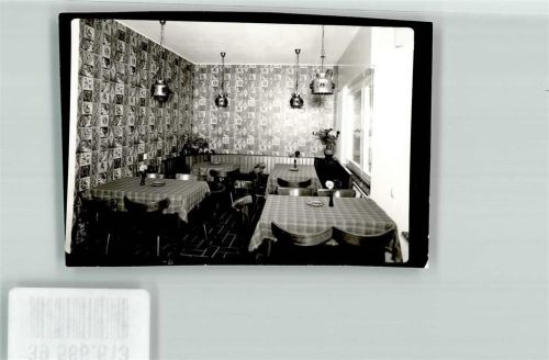 Wildewiese Wild-Hotel Gastraum Ort handschriftlich