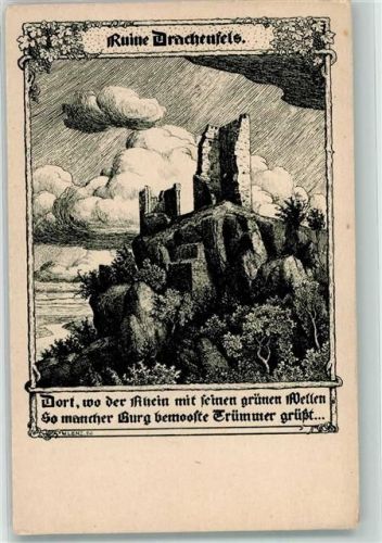 Drachenfels sign. Lenz Burgruine Drachenfels Deutsche Burgen Nr. 183 Verlag der Vereine für das Deutschtum im Ausland VDA