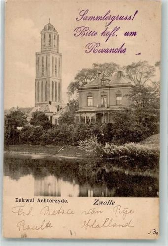 Zwolle 1901 Eckwal Achterzyde
