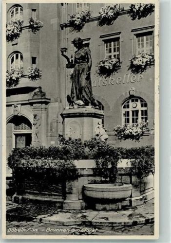 Döbeln Brunnen am Markt Ratskeller