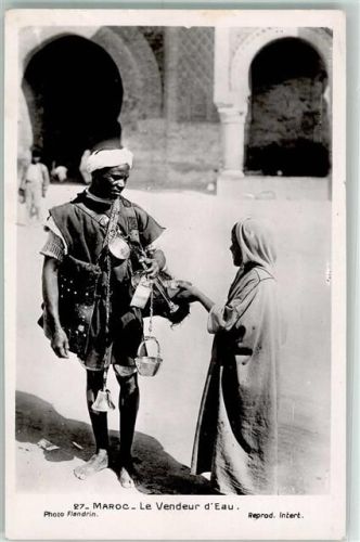 Wasserverkäufer Schwarzafrikaner Foto Flandrin Nr.27