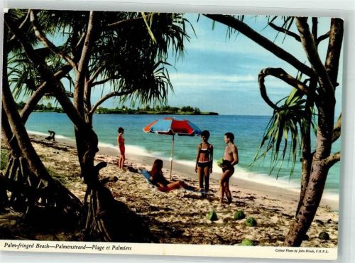 Mombasa Palm Fringed Beaches Einsame Palmenstrände Bademode Meer Sonnenschirm Strand Liege