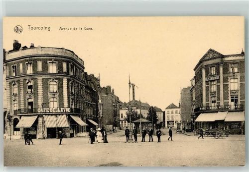 Tourcoing Avenue de la Gare Cafe Bellevue