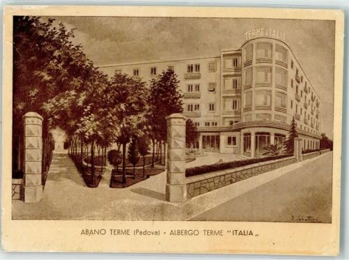 Abano Terme Bagni Hotel Italia sign. Sabattini