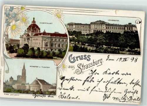 Strasbourg 1898 Kaiserpalast Universität Münster