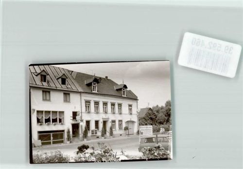 Burg Gasthaus Weinstube Hahnenschrittchen Foto Original aus Archiv eines Ansichtskartenverlags Ort handschriftlich