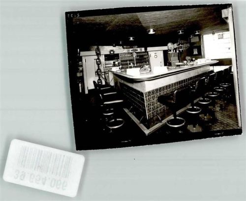 Bad Wildungen Gasthaus Tanzlokal Kajüte Gastraum Bar Barhocker Telefon Reinhardshausen Ort lt. Recherche Foto Original aus Archiv eines Ansichtskartenverlags