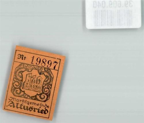 Altusried 1920 Notgeldschein 1 Pfennig Marktgemeinde