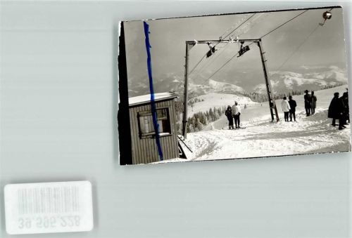 Belchen Ski Lift Sport Winter Schnee Ort handschriftlich Foto Original aus Archiv eines Ansichtskartenverlags