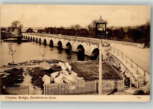 Stratford-on-Avon 1907 Clopton Bridge