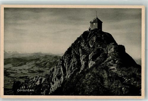 Sonthofen Grünten Gipfel 1758 m Allgäuer Alpen Ort lt. Stempel