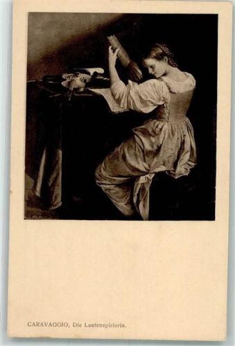 sign. Caravaggio Frau Werbung Pastilles Valda