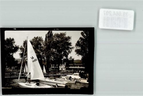 Gaienhofen Hotel Höri mit Bootsanleger am Untersee Foto Original aus Archiv eines Ansichtskartenverlags Ort handschriftlich