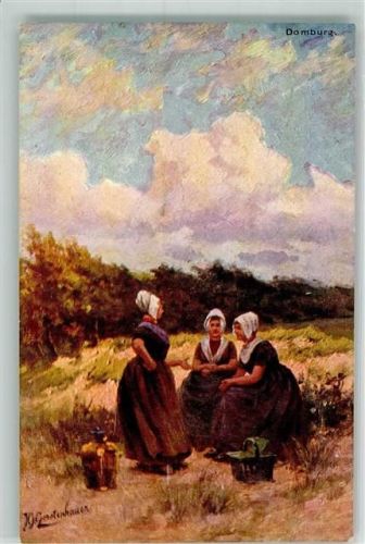 Domburg Tracht Serie W. 6. dessins
