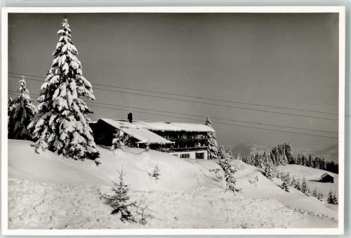 Sonthofen Allgäuer Berghof Winter Schnee Ort handschriftlich Foto Original aus Archiv eines Ansichtskartenverlags