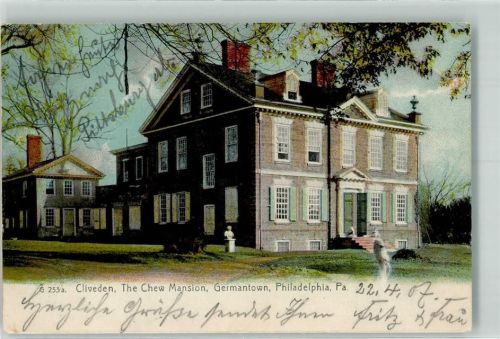 Philadelphia 1907 The Chew Mission