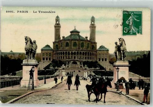 Paris 1910 Denkmal Le Trocadero