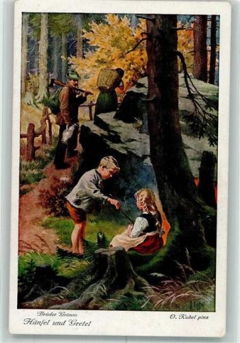 Hänsel und Gretel Brüder Grimm Märchen Uvachrom Serie 125 Nr.3713