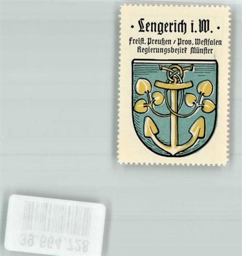 Lengerich Wappensammelmarke Kaffee Hag Nr. 20