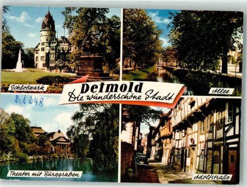 Detmold Die wunderschöne Stadt Schloßpark Allee Theater Burggraben Auto Adolfstraße