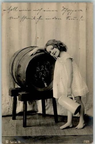 1903 Serie 76 - 2109 Mädchen Bierfass Bierkrug