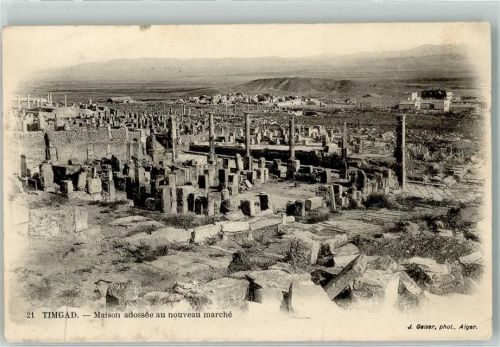 Timgad 1913 Denkmal Foto Geiser