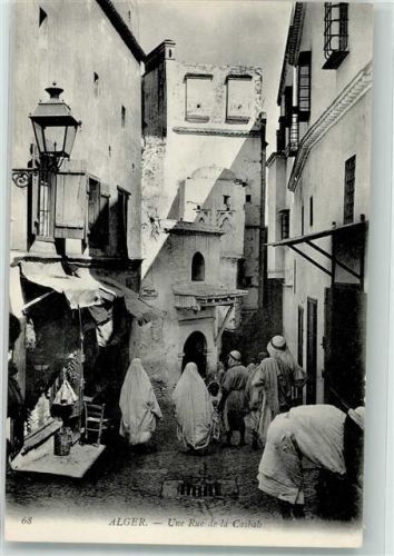 Alger Tracht Rue de la Casbah