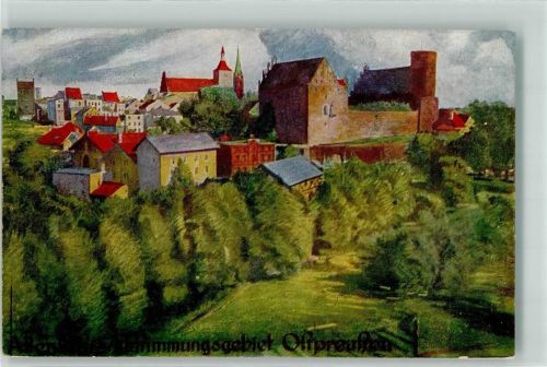 Allenstein Schloss Kirche Abstimmungsgebiet ostpreußen