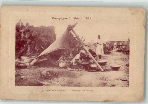 Mazagan Campagne du Maroc 1912 Tracht Fabricant de Poterie