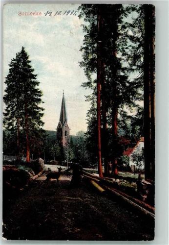 Schierke 1915 Kirche Feldpost WK I