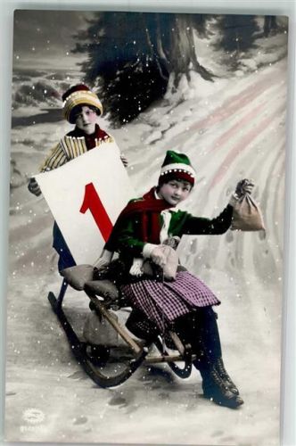 Kinder Geld Schlitten Kalender Amag Nr.6143