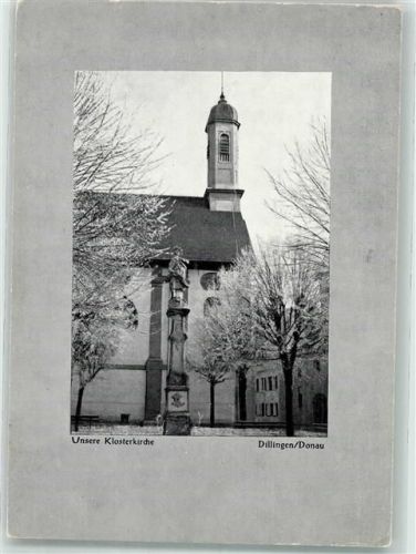 Dillingen Klosterkirche mit Denkmal