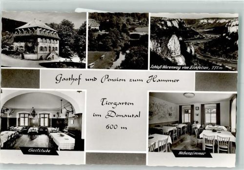 Beuron Gasthaus Pension zum Hammer Tiergarten Donautal Schloss Werenwag