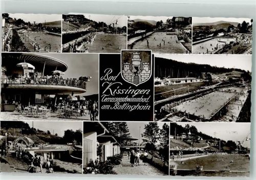 Bad Kissingen Schwimmbad Gasthaus Amateurfunk QSL-Karte