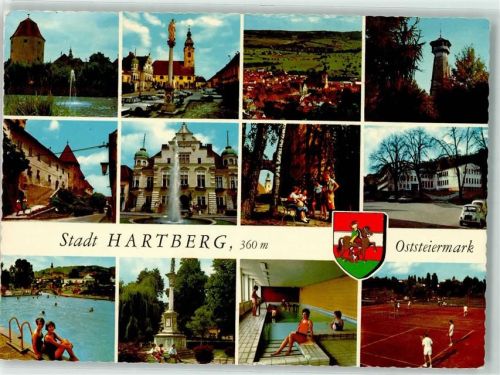 Hartberg Schwimmbad Kirche Tennisplatz
