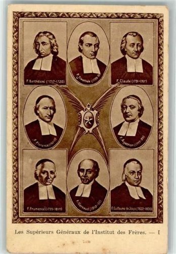 Les superieus generaux de l´Institut des freres Leiter des Institutes Frankreich