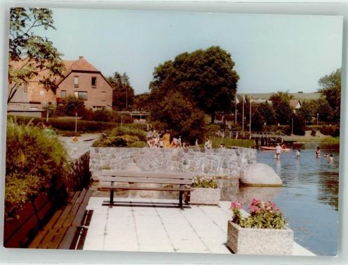Salem schwimmbad Ort handschriftlich Foto Original aus Archiv eines Ansichtskartenverlags