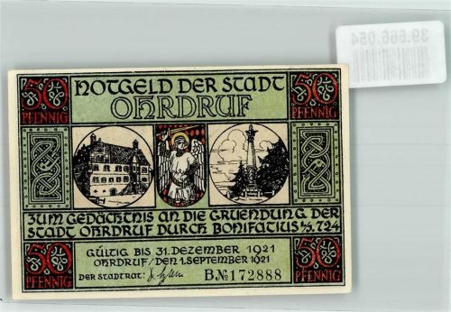Ohrdruf 1921 50 Pfennig B. No. 172888