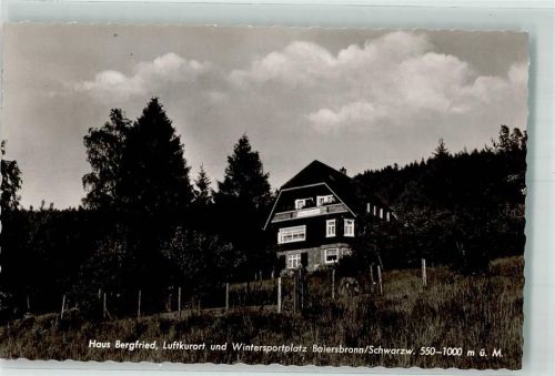 Baiersbronn 1961 Pension Haus Bergfried