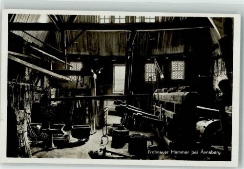 O9301 Frohnau , Erzgeb Der alte Hammer zu Frohnau Fotograf Wilhelm Vogel Nr. 4227 Schmied Foto AK