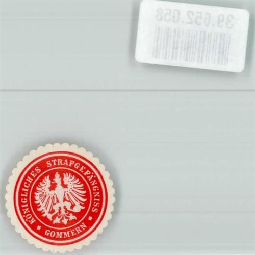 O3104 Gommern Königliches Strafgefängnis Gommern Gefängnis Siegelmarke