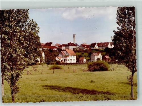 Schieder mit neuer Ev. Kirche Foto Original aus Archiv eines Ansichtskartenverlags Ort handschriftlich