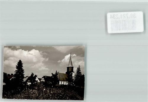 Feldstetten Kirche Ort handschrifrlich Foto Original aus Archiv eines Ansichtskartenverlags
